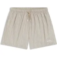 BOSS Badeshorts i hurtigtørrende stof med print