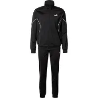 Puma Træningsdragt 'Poly Piping' sort / hvid