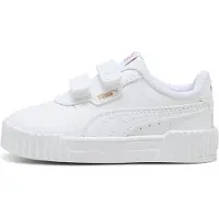 Puma Carina 3.0 Sneakers Toddler, Shoes, White/Gold, 23