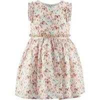 Happy girls Kjole beige / aqua / brun