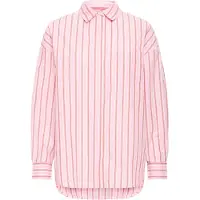 Ichi Bluse 'IHFluca' lys pink / melon / hvid