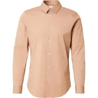 Calvin Klein Solid Stretch Slim Fit Skjorte Med Lange ærmer