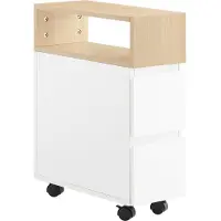 SoBuy mobilt bord med hjul og skuffer FBT155-WN