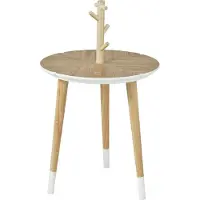 SoBuy FBT38-WN Sofabord med glasholder