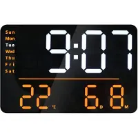 Unilux NUMI, digitalt LED-ur, sort