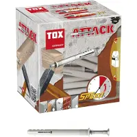 Tox 017102281 Lsn-sk 8x140 Mm Skrue Og Rawlplug 50 Enheder