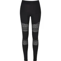 Urban Classics Crochet Lace Inset High Waist Leggings