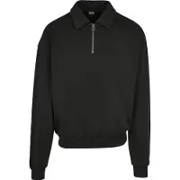 Urban Classics Shirt Collar Halv Lynlås Sweatshirt