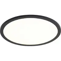 QAZQA Smart LED panel sort 40 cm inkl. LED Dim to Warm med fjernbetjening - Knob