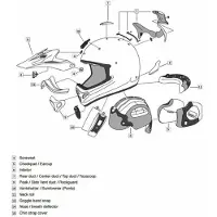Arai Mx-v Hjelmens Hage Ventilation