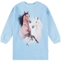 Molo Sweatkjole - Cyrella - Bleu Horses - - 13-14 år (158-164) - Kjole