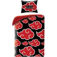 MCU Naruto Red Cloud Sengetøj 140 x 200 cm - 100 procent bomuld