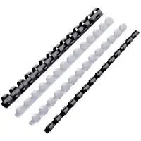 GBC CombBind indbindingsryg 12 mm A5 14-ringe sort (100 stk.)