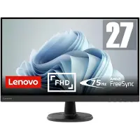 Lenovo D27-40 PC-skärm - 27'' FHD 1920x1080 VA - 75Hz - 4ms - AMD FreeSync - HDMI-kabel