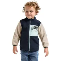 Didriksons Anten, fleecejakke, junior, mørkeblå