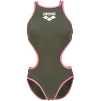 Arena Badedragt 'ONE BIGLOGO' cyanblå / oliven / mørk pink / sort