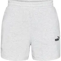 Puma Essentials 5'' High-Waist Shorts Women, Clothing, Light Gray Heather, L