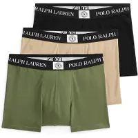 Ralph Lauren Boksershorts beige / oliven / sort / hvid