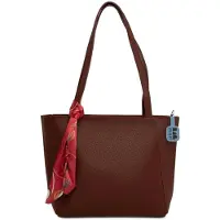 Bagmori Shopper azur / rød / bordeaux / sort