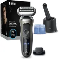 Braun Series 7 72-C7200cc barbermaskine / våd- og tørbarbermaskine med SmartCare-station og trimmer