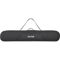 Vevor Snowboardtaske, Op Til 65 In/165 cm, Polstret Ski- &amp; Snowboardtaske Til Flyrejser, 600D Vandtæt Oxfordstof, Med Justerbare Indvendige Remme, Til Skistave, Briller, Handsker, Hjelm, Støvler (