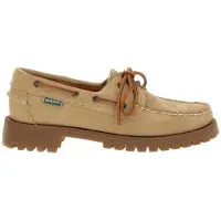 Sebago Sebagotil kvinder. 75125EW Beige Ranger-mokkasiner i læder (41), Fast, 1-3 cm, Blonder, Casual, Klassisk