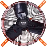 Vevor Gavlmonteret Ventilator, 16 tommer Loftsudsugningsventilator med justerbar termostat og ydre net, 2940 CFM Husventilator Køler op til 4200 kvadratfod, Stille Ventilation til Tag, Garage og Butik