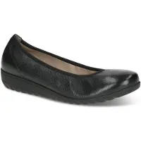 Caprice Ballerina, black, made of Leather with Wedge heel, Size 36