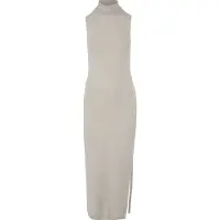 Urban Classics Knitted Eco Viscose Turtleneck ærmeløs Midikjole