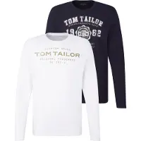 Tom Tailor Bluser & t-shirts navy / oliven / hvid