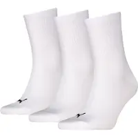 Puma Unisex Short Socks (3-Pack), Men, White/Black, 39-42
