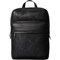 Calvin Klein Rygsæk 'Embossed Emblem Logo Trolley' sort