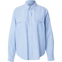 ONLY Bluse 'ONLWENDY' blå / hvid