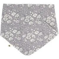 BIBS X Liberty Savlesmæk - Bandana - Blomster - Fossil Grey - - OneSize - Savlesmæk