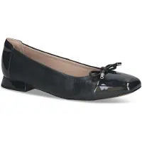 Caprice Ballerina, blue, made of Leather with Trapeze heel, Size 39