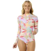 Rip Curl Cala Vadella Upf Langærmet Shorty-våddragt Med Lynlås Bagpå Til Damer