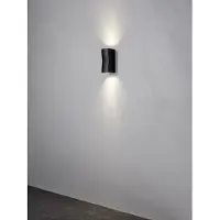 Nielsen ASK VÆGLAMPE SORT UP/DOWNLIGHT