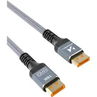 Wozinsky DisplayPort 2.1-kabel 16K@60Hz 8K@120Hz 4K@240Hz 2m - Sort