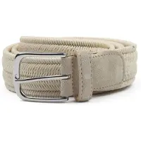 Profuomo Vokset Vævet Bælte Ecru Beige Off-white måle