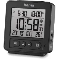 Hama Digital Vækkeur "Rhodos" DCF Sort