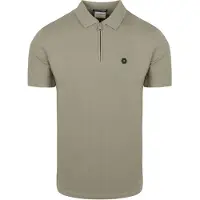 No-excess Halv Lynlås Poloshirt Piqué Grøn åle