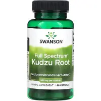 Swanson Health , Full Spektrum Kudzu Rod, 500 mg, 60 Kapsler
