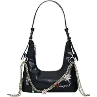 Desigual Skuldertaske sort / sølv