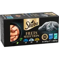 Sheba Økonomipakke: 36 x 60 g -fileter - Mixpakke I (3 varianter)