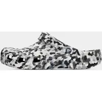 Crocs Træsko 'Classic Confetti' lysegrå / sort / hvid