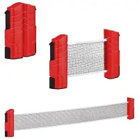 Sport One Sport1 Bordtennis Rul-Op Net Op til 170 x 5 cm, Blå