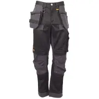 DeWalt Herre Harrison Arbejdsbukser, normal pasform, Sort/Grå, 32W / 31L