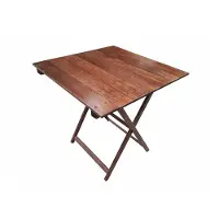 Wellhome Sammenklappeligt Sengebord I Bøg Med Valnøddefinish 70x50x76 Cm