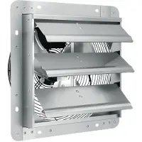 Vevor udsugningsventilator med lukkefunktion, 356 mm højhastigheds 1400 o/min 994 CFM, vægmonteret loftsventilator i aluminium med AC-motor, ventilation og køling til drivhuse, garager, skure, butikke