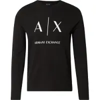 Armani Exchange Bluser & t-shirts sort / hvid